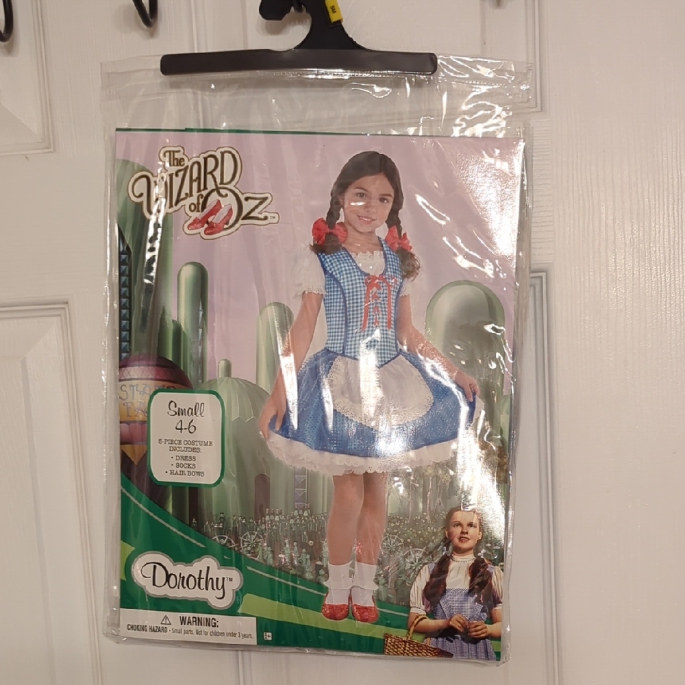 Kids Small 4/6 wizard Of Oz Dorothy Costume BRAND NEW
